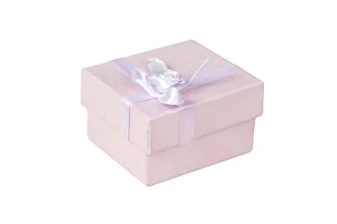 Gift box isolated on white background Stock Photos