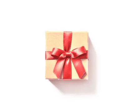 Gift box isolated on white background, copy space Foto stock