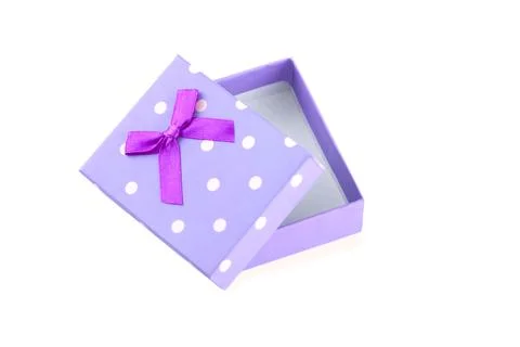 Gift box isolated on white background Stock Photos