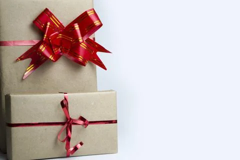 Gift box isolated on white Foto stock