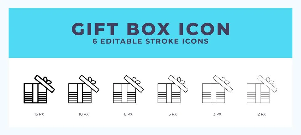 Gift box line icon. High quality icon symbol for web design. App Stock Illustration