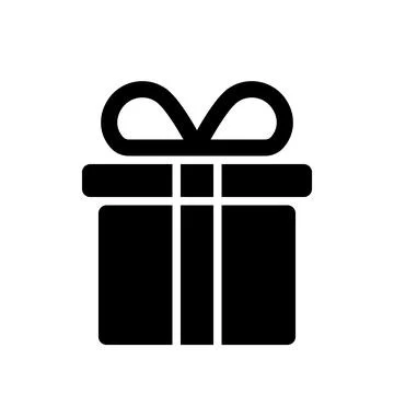 Gift box in line style. Gift box icon or present icon. Stock Illustration