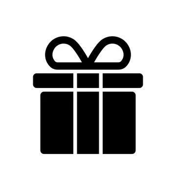 Gift box in line style. Gift box icon or present icon. Stock Illustration