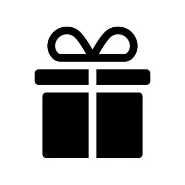Gift box in line style. Gift box icon or present icon. Stock Illustration