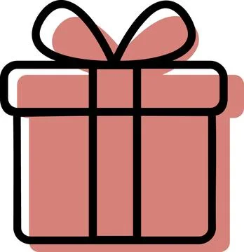 Gift box loyalty reward program icon Stock Illustration