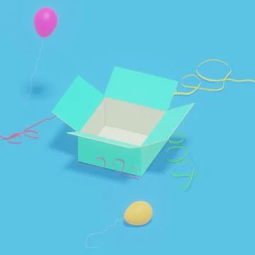 Gift box mint Illustrazione stock