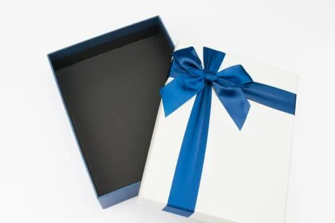 Gift box with nice ribbon Stock Photos