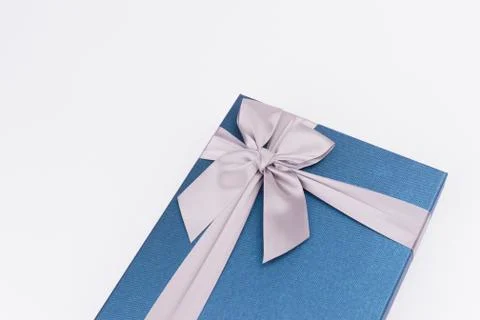 Gift box with nice ribbon Stock Photos