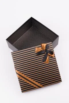 Gift box with nice ribbon Foto stock