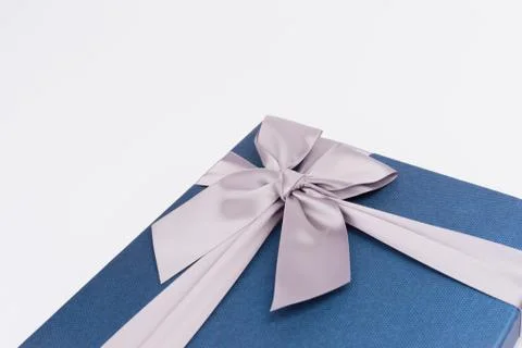 Gift box with nice ribbon Stock Photos