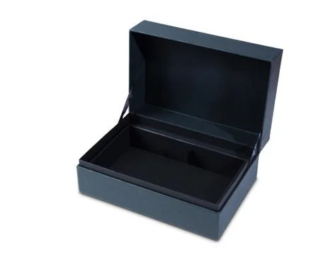 Gift box open empty isolated on white Фото