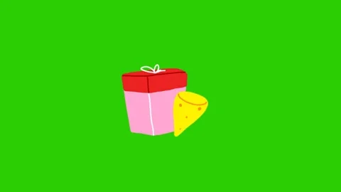 Gift Box Opening Green Screen Animation 스톡 동영상 341448792