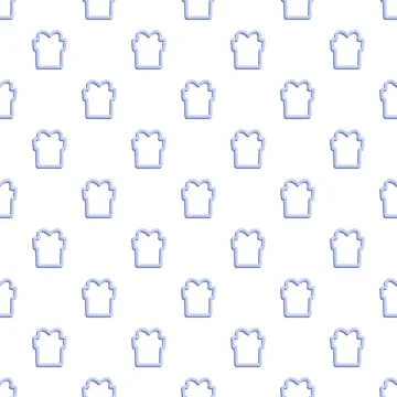 Gift box outline seamless pattern background design Stock Illustration