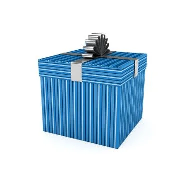 Gift box over white background Stock Illustration