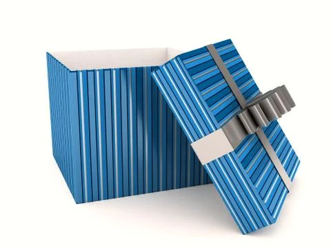 Gift box over white background Stock Illustration