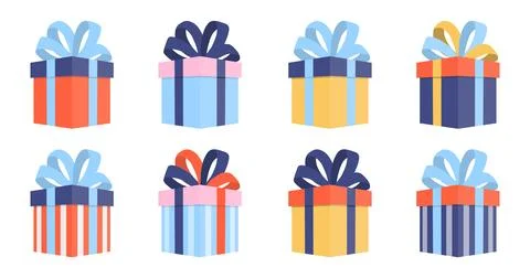 Gift box, packaging box icon, gift box icon. Vector, designer illustration Stock Illustration