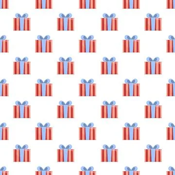 Gift box pattern for celebration and holiday wrapping Stock Illustration