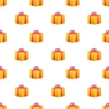 Gift box pattern, great design for any purposes. Vector illustration. Illustrazione stock