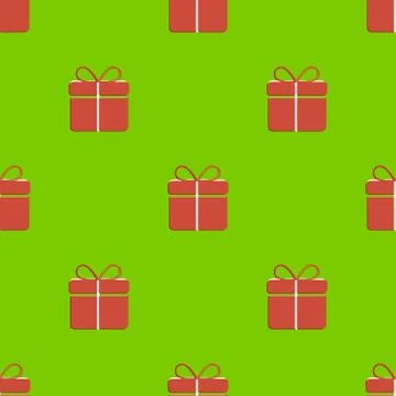 Gift box pattern Stock Illustration