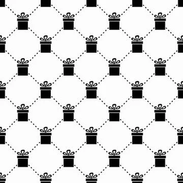 Gift box pattern 스톡 일러스트