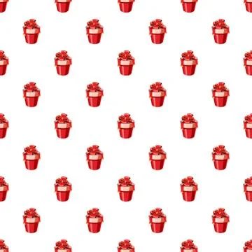 Gift box pattern Stock Illustration