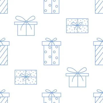 Gift box pattern Stock Illustration