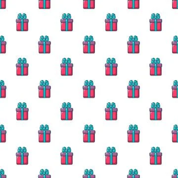 Gift box pattern seamless Stock Illustration