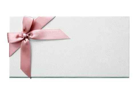 Gift Box With Pink Bow 写真素材