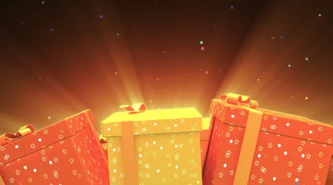 Gift Box Pops-Confetti Stock Footage 949720
