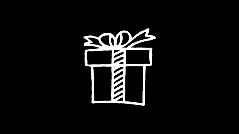 Gift Box Present Celebration Icon Stock Footage 345593005