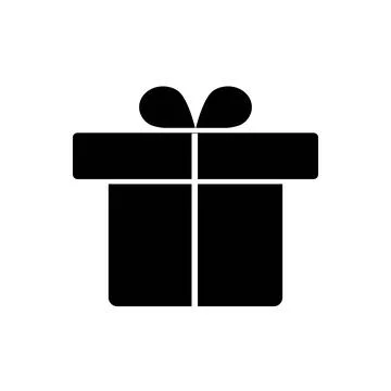 Gift Box Present Flat Style Stock Illustration