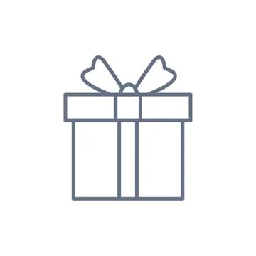 Gift box, present icon Stock Illustration