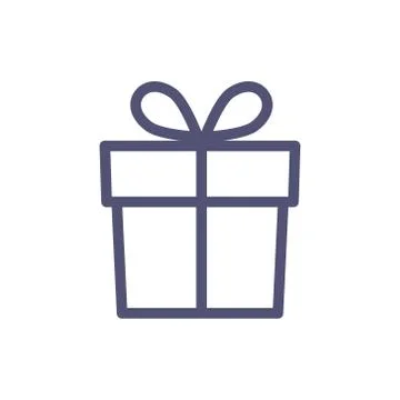 Gift box, present icon Stock Illustration