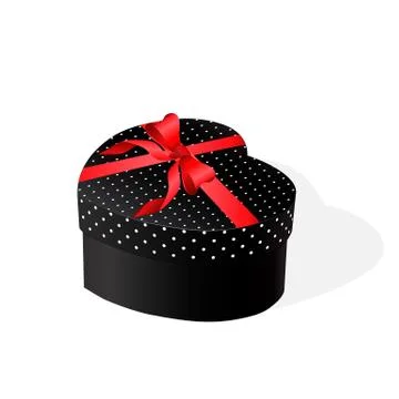 Gift box with a red bow Stock Illustration