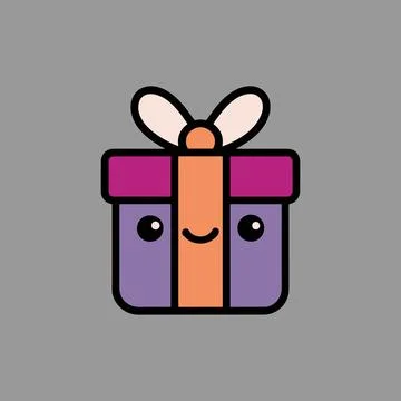 Gift box, Red gift box, Present gift box icon. Vector isolated elements. Ch.. Stockillustratie