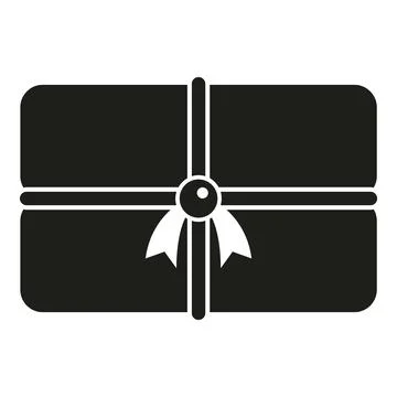 Gift box with ribbon bow icon design Stock Illustration