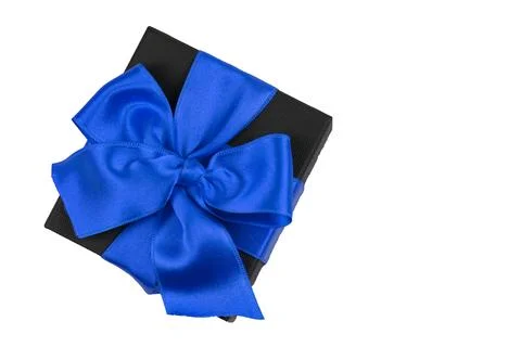 Gift box with ribbon Stock Photos