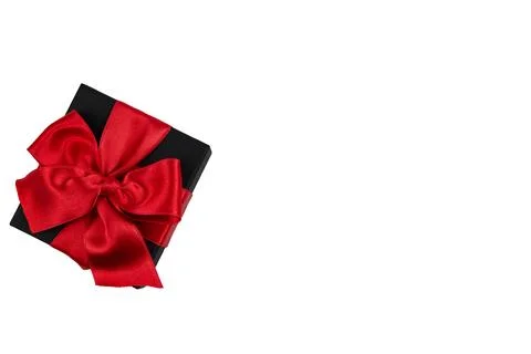 Gift box with ribbon Stock Photos