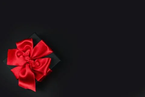 Gift box with ribbon Stock Photos