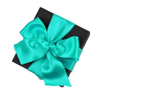 Gift box with ribbon Stock Photos