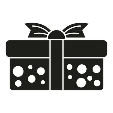 Gift box with ribbon present celebration icon Stock Illustration