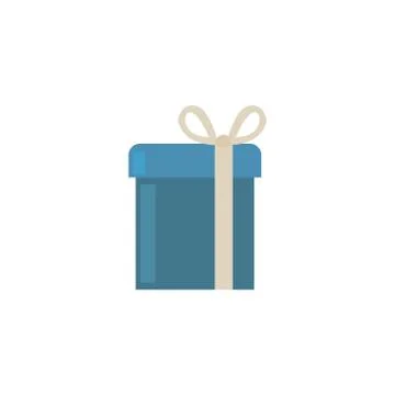 Gift box with ribbon on white background Stock Illustration