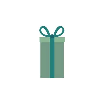 Gift box with ribbon on white background Stock Illustration
