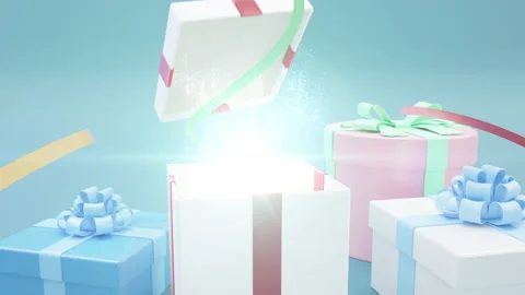GIFT-BOX-SCN-02 Stock Footage 163770826