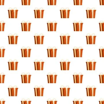 Gift box seamless pattern for celebration and holidays Stock Illustration