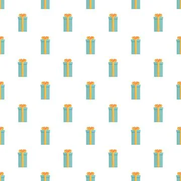 Gift box seamless pattern for celebrations and holidays Stock Illustration