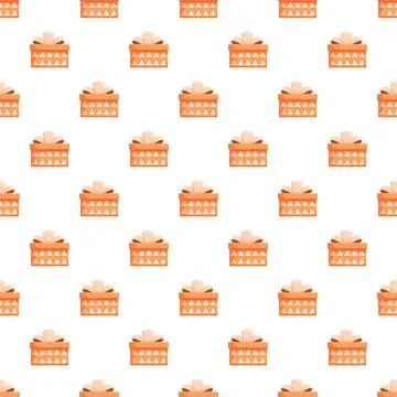 Gift box seamless pattern for holiday celebration background Stock Illustration