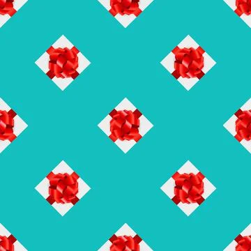 Gift Box Seamsell pattern Background 스톡 일러스트