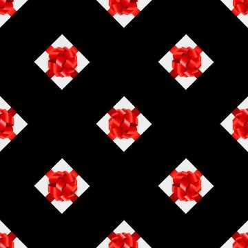 Gift Box Seamsell pattern Background Stock Illustration