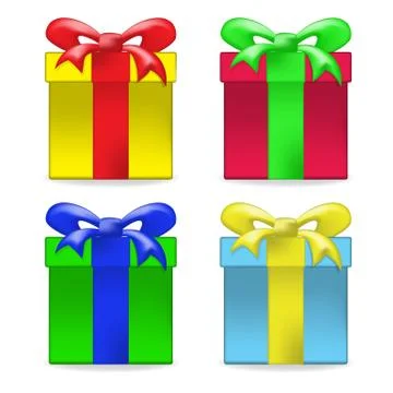 Gift box set Stock Illustration